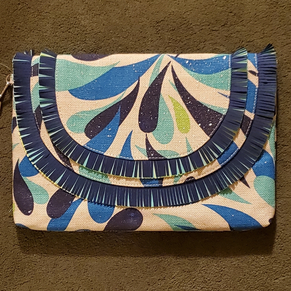 Vera Bradley Summer School Fringe RFID Wristlet - Picture 3 of 15